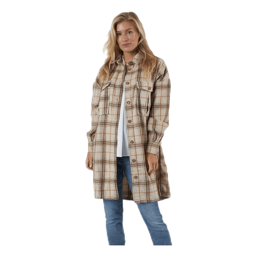 Pieces Lis Long Shacket D2D Beige 3 Pieces Lis Long Shacket D2D Beige