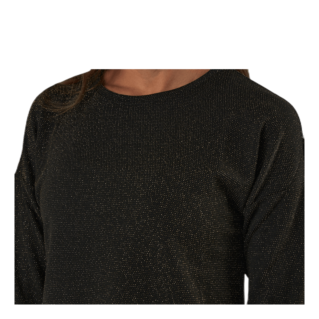 ONLY New Queen 3/4 Glitter Top Jrs Black 7 ONLY New Queen 3/4 Glitter Top Jrs Black - Image 5