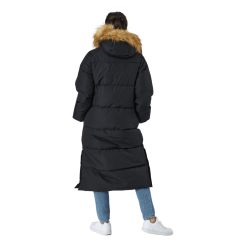 Svea W. Loose Fur Hood Coat Black 10 Svea W. Loose Fur Hood Coat Black -Takit Myyntikauppa 60471 08 003