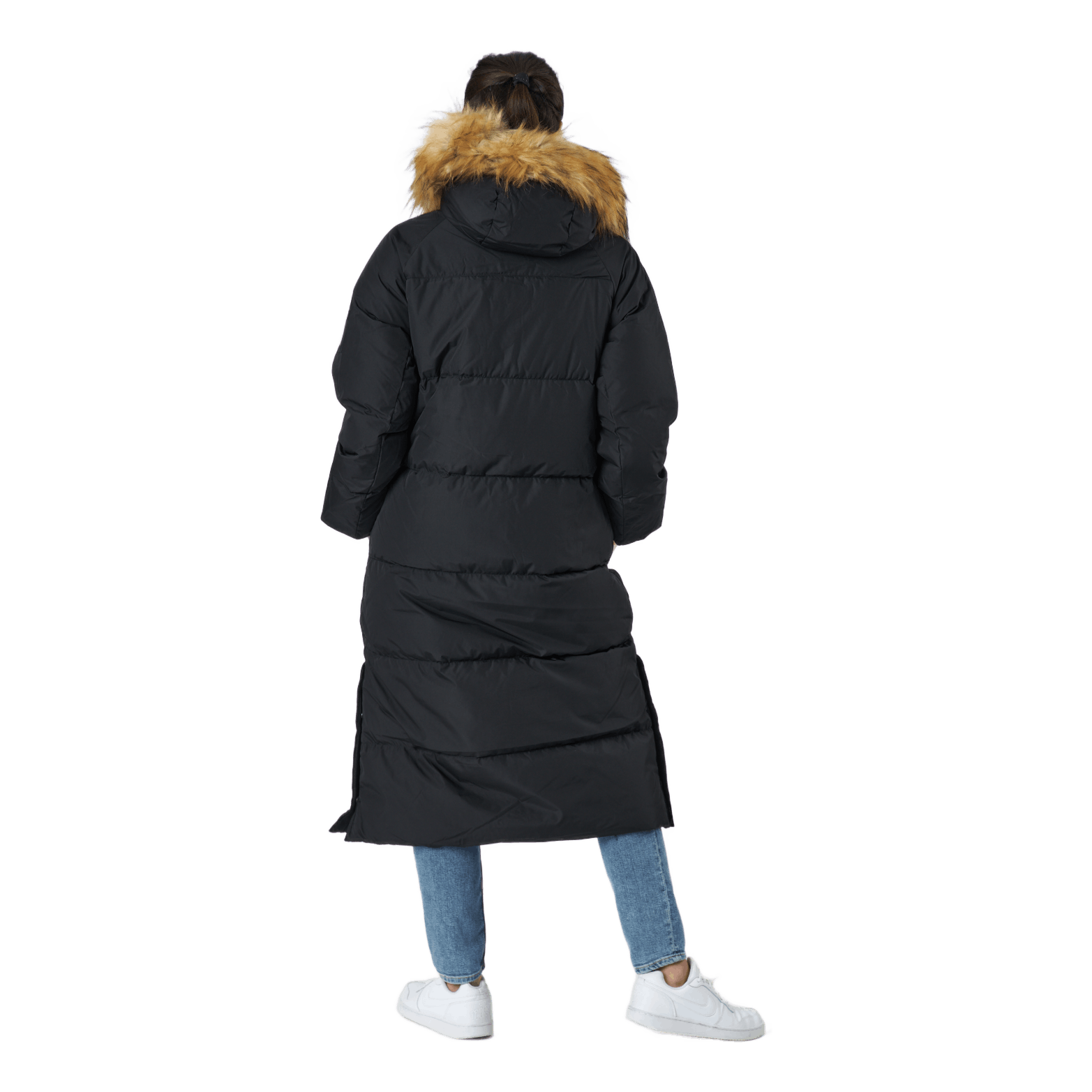 Svea W. Loose Fur Hood Coat Black 5 Svea W. Loose Fur Hood Coat Black - Image 3