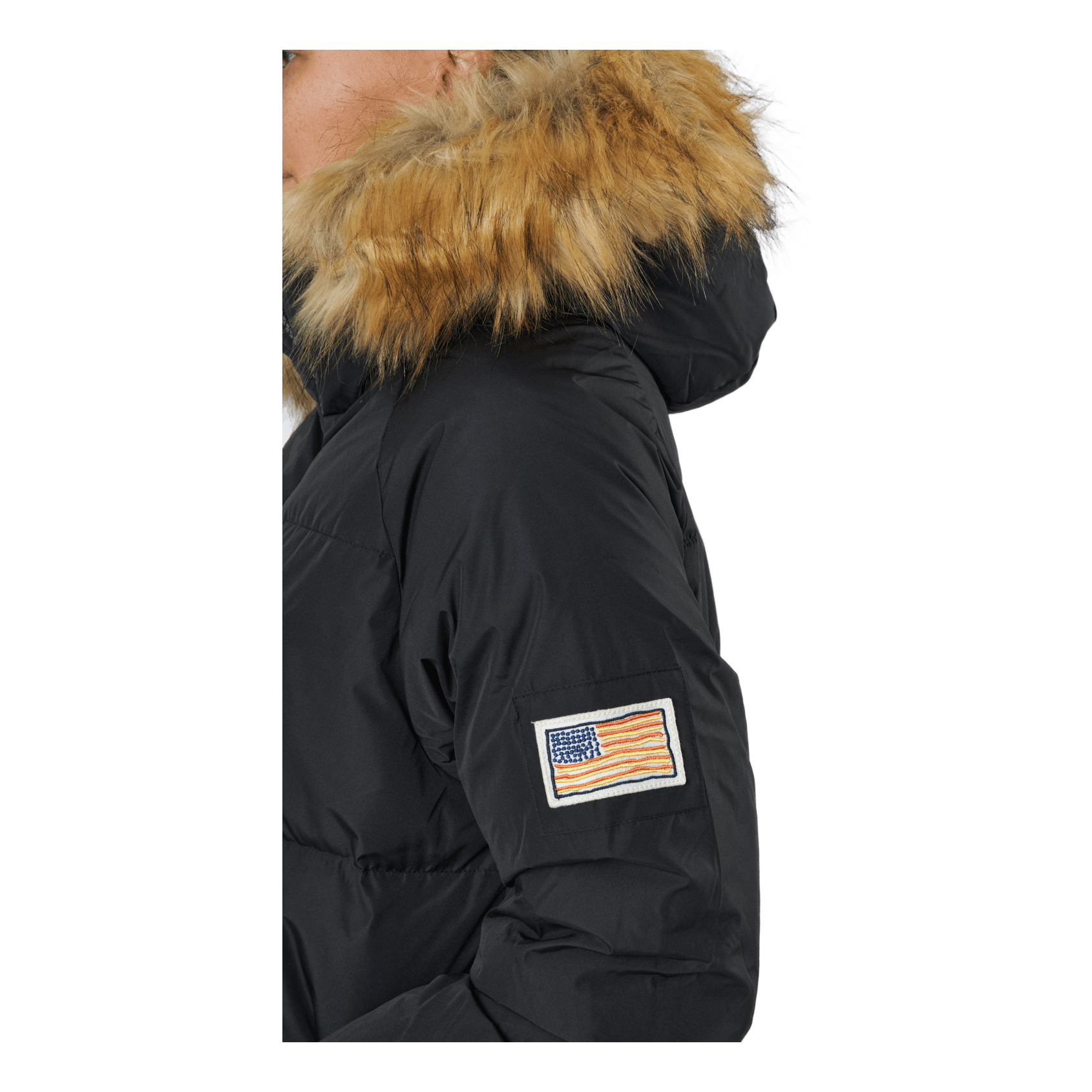 Svea W. Loose Fur Hood Coat Black 7 Svea W. Loose Fur Hood Coat Black - Image 5