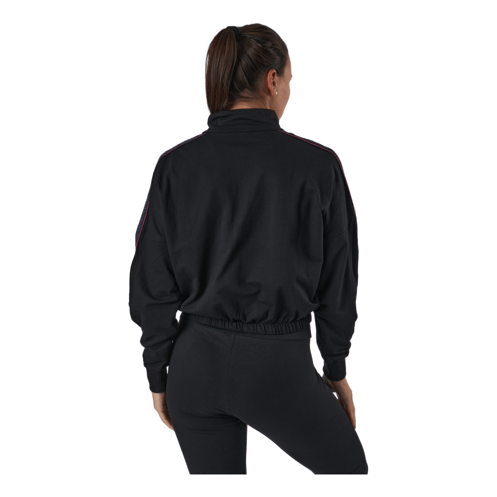 Fila Maribel Cropped Half Zip Shirt Black 5 Fila Maribel Cropped Half Zip Shirt Black - Image 3