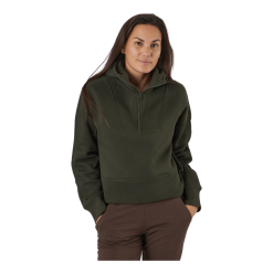 CASALL Oversized Zip Hood Forest Green
