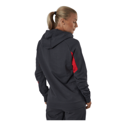 Hummel Hmlaction Cotton Hoodie Woman Ebony/flame Scarlet -Takit Myyntikauppa 60507 86 003