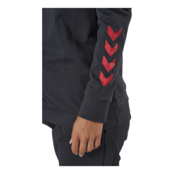 Hummel Hmlaction Cotton Hoodie Woman Ebony/flame Scarlet -Takit Myyntikauppa 60507 86 005