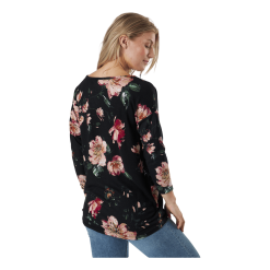 ONLY Onlelcos 4/5 Aop Top Jrs Noos Black W/jasmin Flower 15 -Takit Myyntikauppa 60508 83 003