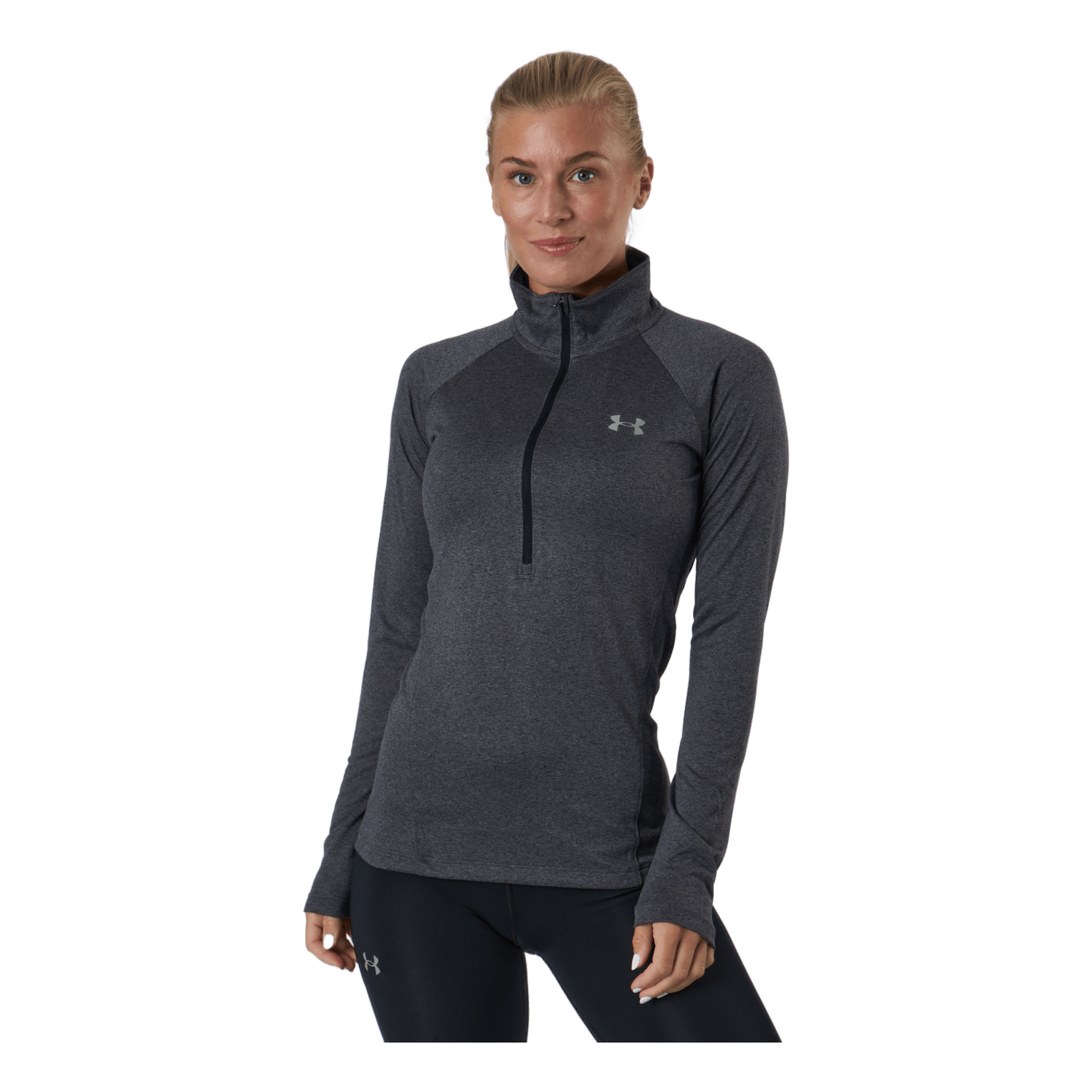 Under Armour Tech 1/2 Zip - Solid Carbon Heather 3 Under Armour Tech 1/2 Zip - Solid Carbon Heather
