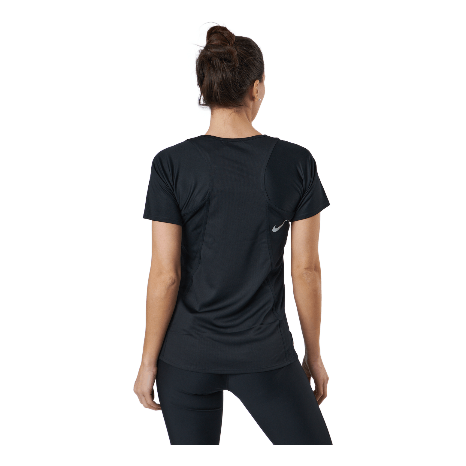 Nike Dri-FIT Race Women's Short-Sleeve Running Top BLACK/REFLECTIVE SILV 5 Nike Dri-FIT Race Women's Short-Sleeve Running Top BLACK/REFLECTIVE SILV - Image 3
