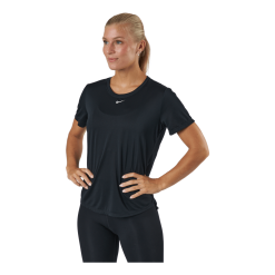 Nike Dri-FIT One Women's Standard Fit Short-Sleeve Top BLACK/WHITE