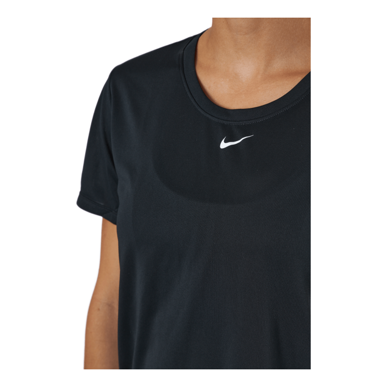 Nike Dri-FIT One Women's Standard Fit Short-Sleeve Top BLACK/WHITE 5 Nike Dri-FIT One Women's Standard Fit Short-Sleeve Top BLACK/WHITE - Image 4