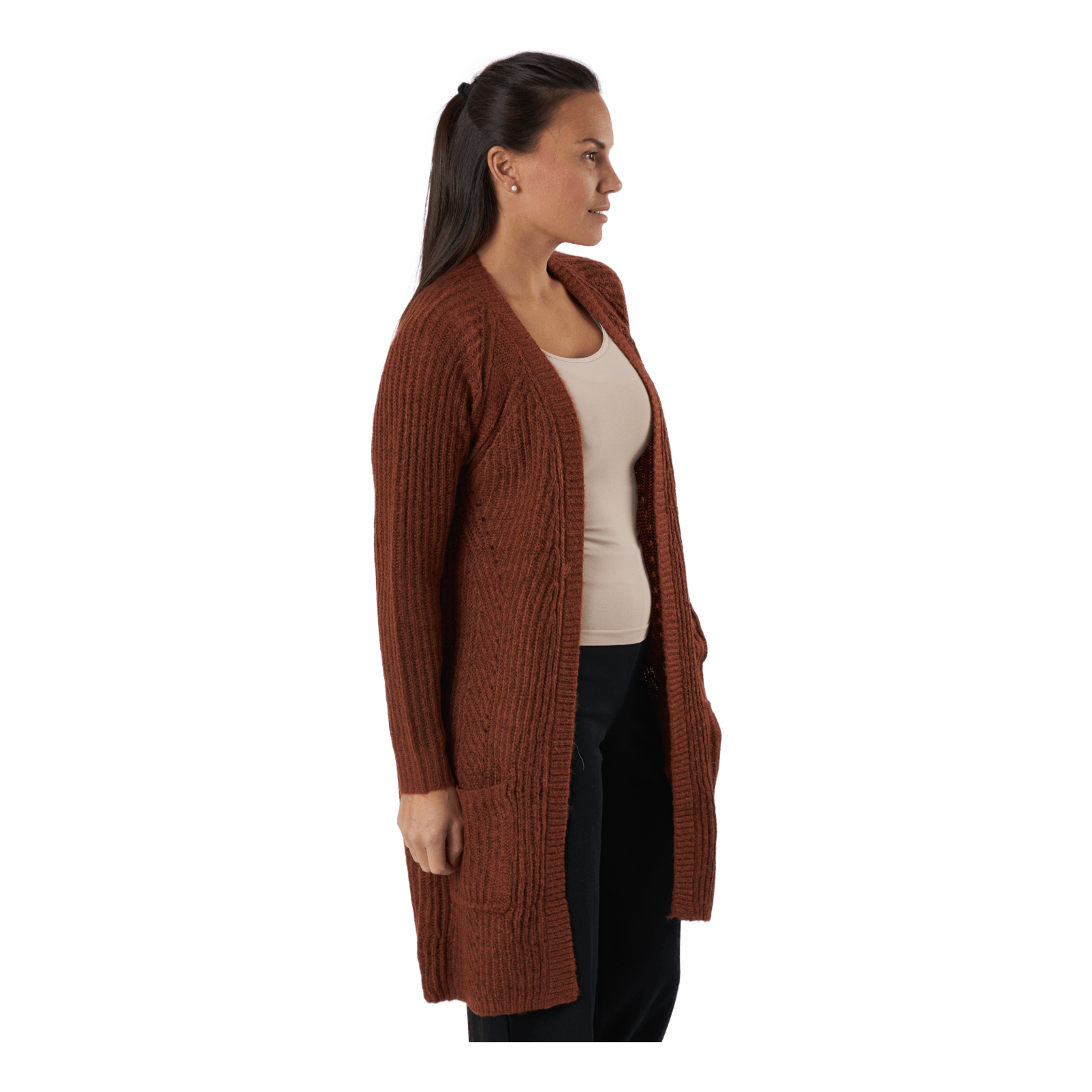 ONLY Onlbernice L/s Cardigan Knt Rustic Brown 4 ONLY Onlbernice L/s Cardigan Knt Rustic Brown - Image 2