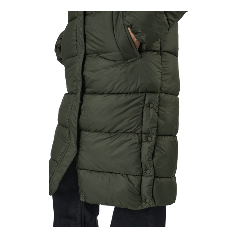 ONLY Onlcammie Long Quilted Coat Ot Forest Night 7 ONLY Onlcammie Long Quilted Coat Ot Forest Night - Image 5
