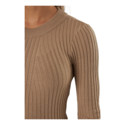 Pieces Pccrista Ls O-neck Knit Bc Silver Mink -Takit Myyntikauppa 60522 67 005