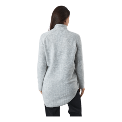 Pieces Pcellen Ls Long Knit Bc Light Grey Melange -Takit Myyntikauppa 60522 71 003