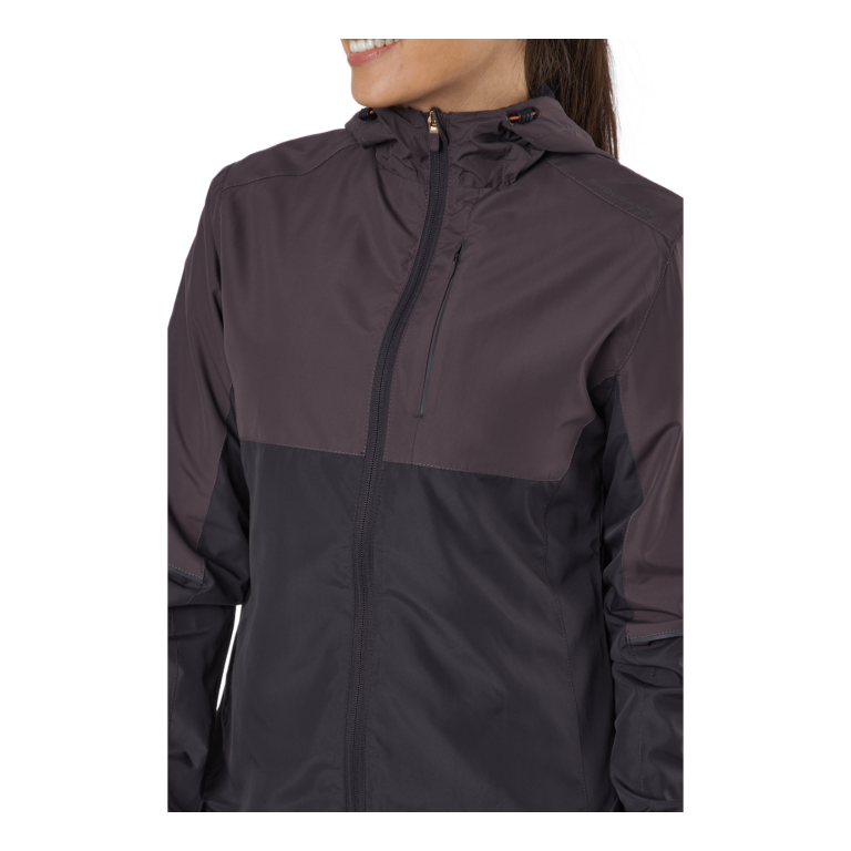 Endurance Lassie W Running Jacket With H Black Bean 6 Endurance Lassie W Running Jacket With H Black Bean - Image 4