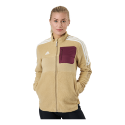 ADIDAS Tiro Jacket Winterized Sherpa Women Beige Tone