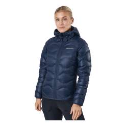 Peak Performance W Helium Down Hood Jacket Blue Shadow