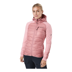 Peak Performance W Helium Down Hybrid Hood Warm Blush