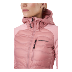 Peak Performance W Helium Down Hybrid Hood Warm Blush -Takit Myyntikauppa 60580 43 004