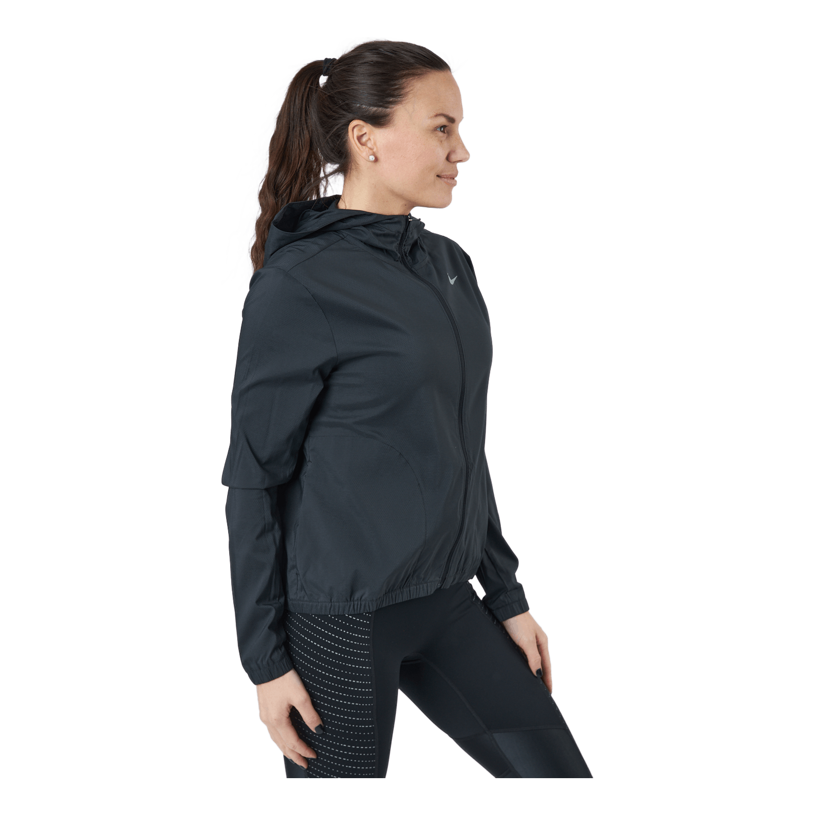Nike Impossibly Light Women's Hooded Running Jacket BLACK/REFLECTIVE SILV 4 Nike Impossibly Light Women's Hooded Running Jacket BLACK/REFLECTIVE SILV - Image 2