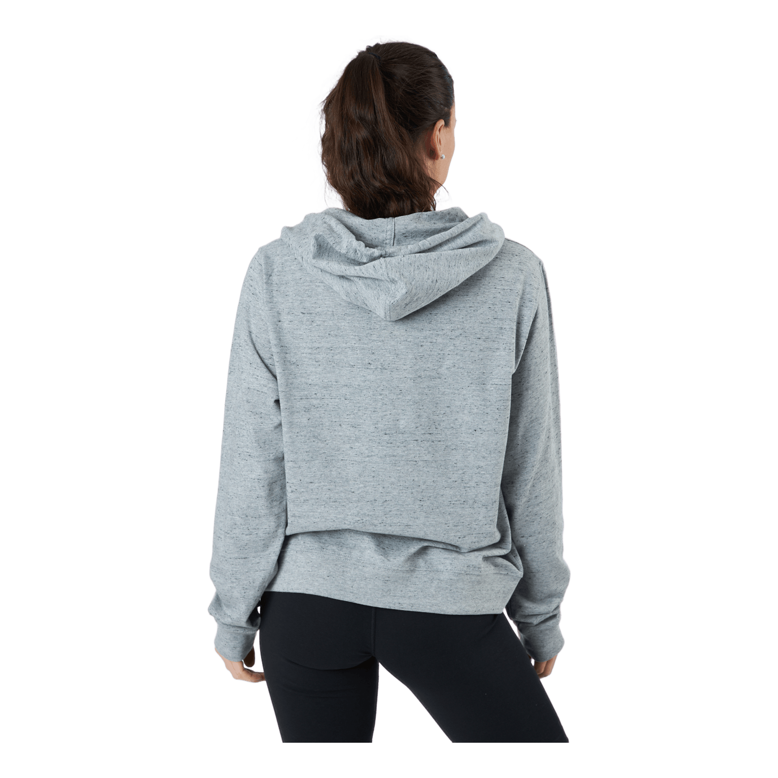 Nike Sportswear Gym Vintage Women's Pullover Hoodie DK GREY HEATHER/WHITE 5 Nike Sportswear Gym Vintage Women's Pullover Hoodie DK GREY HEATHER/WHITE - Image 3