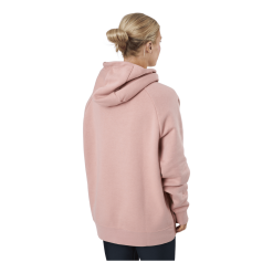 Nike W Nsw Po Hoodie Os Bb Flc Prnt Rose Whisper/white -Takit Myyntikauppa 60595 23 003