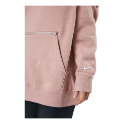 Nike W Nsw Po Hoodie Os Bb Flc Prnt Rose Whisper/white -Takit Myyntikauppa 60595 23 005