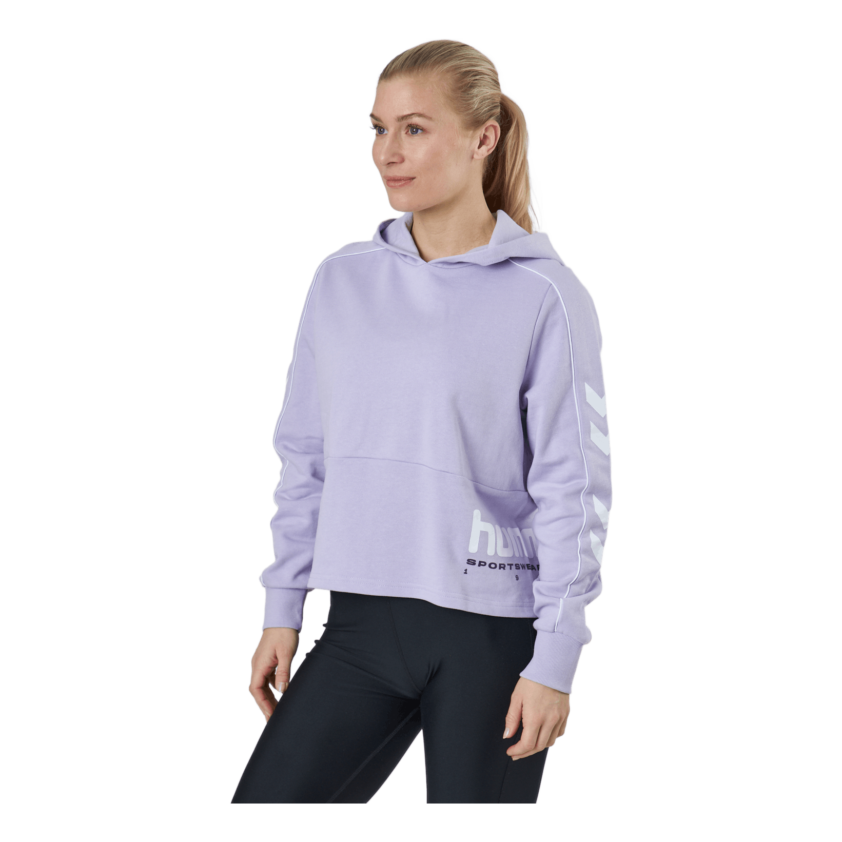 Hummel Hmllgc Yoko Cropped Hoodie Pastel Lilac 4 Hummel Hmllgc Yoko Cropped Hoodie Pastel Lilac - Image 2
