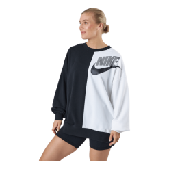 Nike W Nsw Ft Flc Oos Crew Dnc Black/white