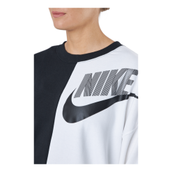 Nike W Nsw Ft Flc Oos Crew Dnc Black/white -Takit Myyntikauppa 60669 11 005