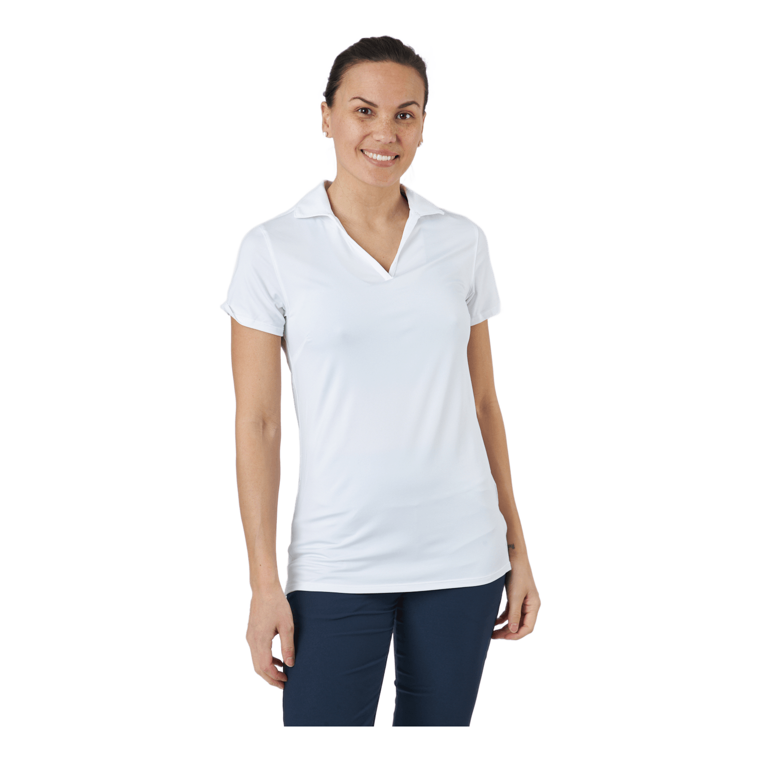 PUMA Golf W Cloudspun Coast Polo Bright White 3 PUMA Golf W Cloudspun Coast Polo Bright White