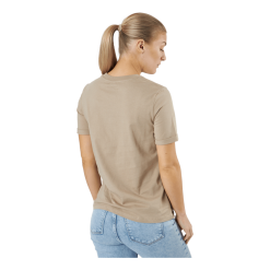 Pieces Pcria Ss Fold Up Solid Tee Bc Silver Mink -Takit Myyntikauppa 60672 76 004