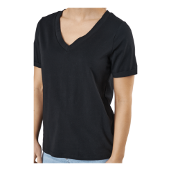 Pieces Pcria Ss V-neck Solid Tee Bc Black -Takit Myyntikauppa 60672 78 004