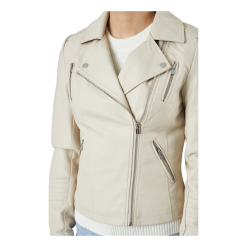 ONLY Onlgemma Faux Leather Biker Ot Silver Lining -Takit Myyntikauppa 60672 97 004