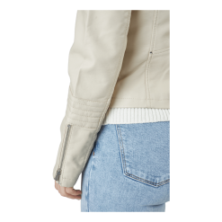 ONLY Onlgemma Faux Leather Biker Ot Silver Lining -Takit Myyntikauppa 60672 97 005