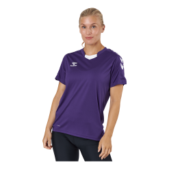 Hummel Hmlcore Xk Poly Jersey S/s Wom Acai/white