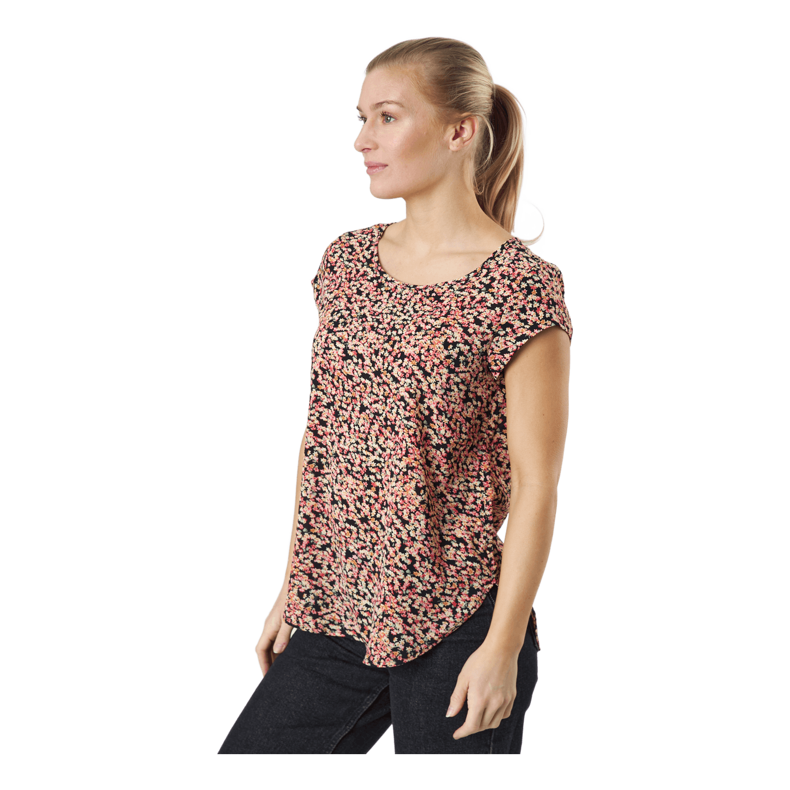 ONLY Onlvic Ss Aop Top Ptm Black 4 ONLY Onlvic Ss Aop Top Ptm Black - Image 2