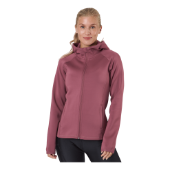 Only Play Cara Ls Hood Zip Sweat Crushed Berry