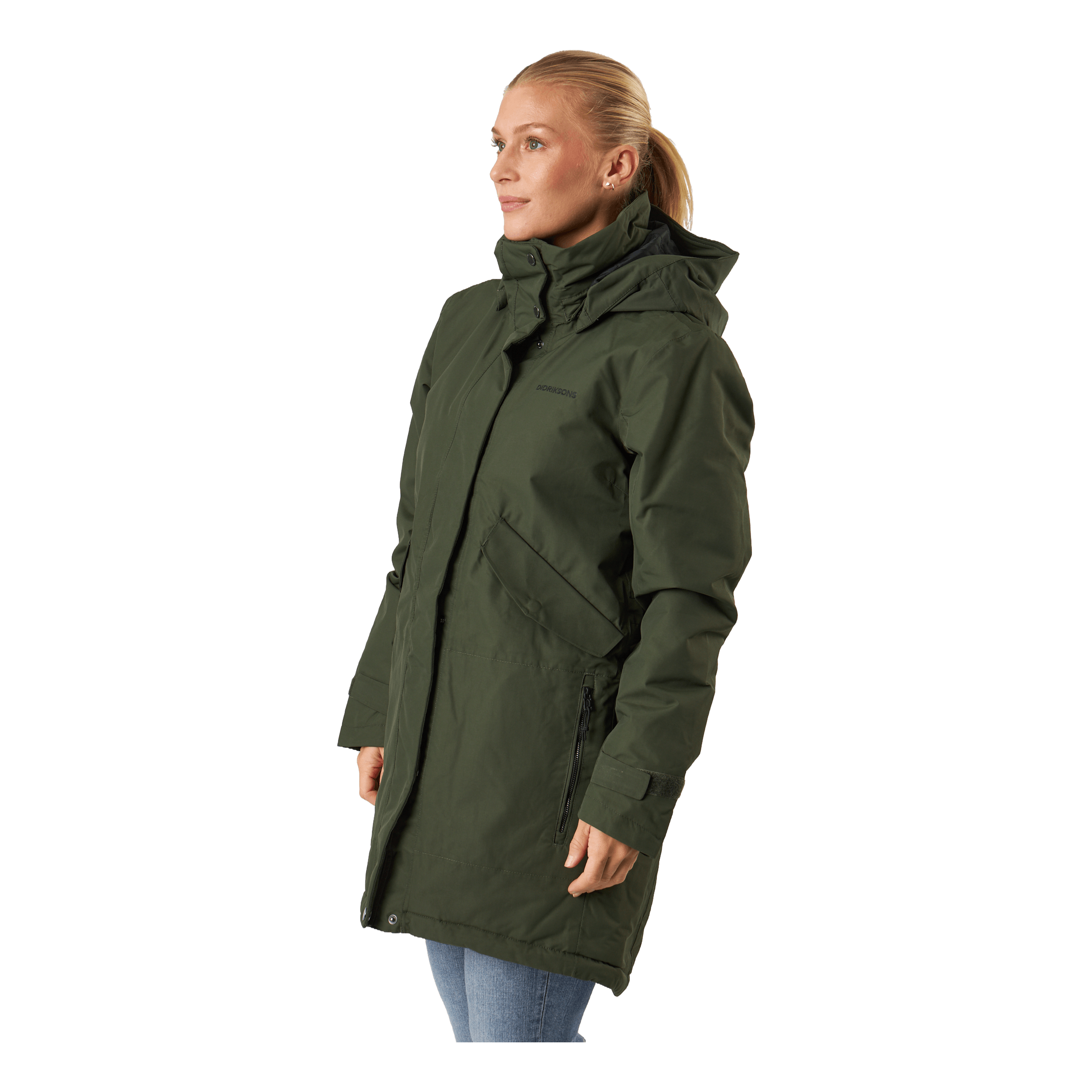 DIDRIKSONS Tanja Wns Parka 6 Green 4 DIDRIKSONS Tanja Wns Parka 6 Green - Image 2