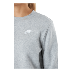 Nike Sportswear Club Fleece Women's Crew DK GREY HEATHER/WHITE -Takit Myyntikauppa 60737 84 004