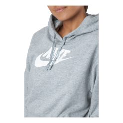 Nike Sportswear Club Fleece Women's Cropped Hoodie DK GREY HEATHER/WHITE -Takit Myyntikauppa 60737 95 004