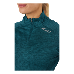 2XU Ignition 1/4 Zip Deep Jade/silver Reflective -Takit Myyntikauppa 60784 25 004