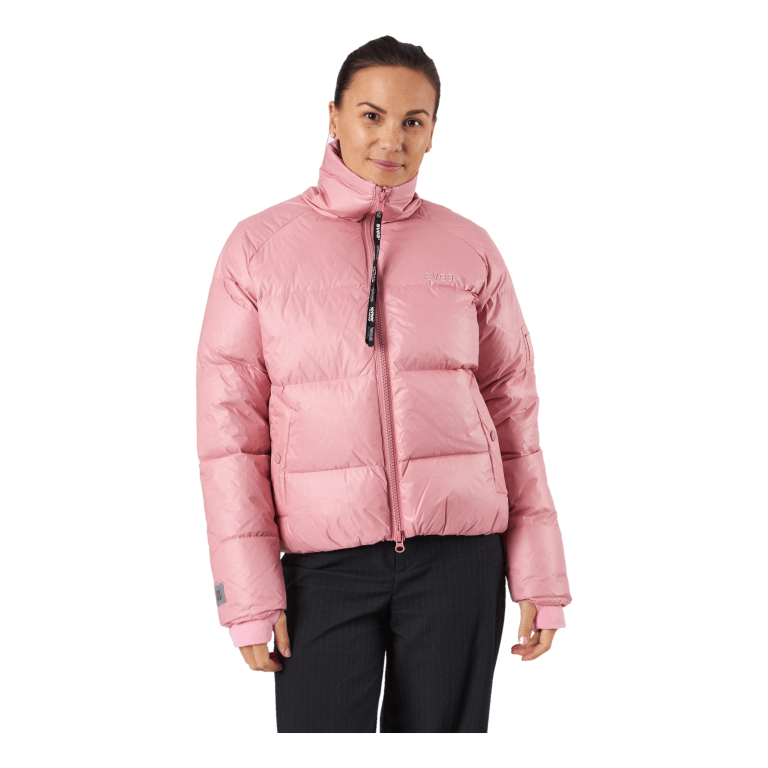 Svea Volume Puffer Jacket Pink Edge 3 Svea Volume Puffer Jacket Pink Edge