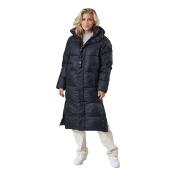 Svea Loose Hood Coat Black