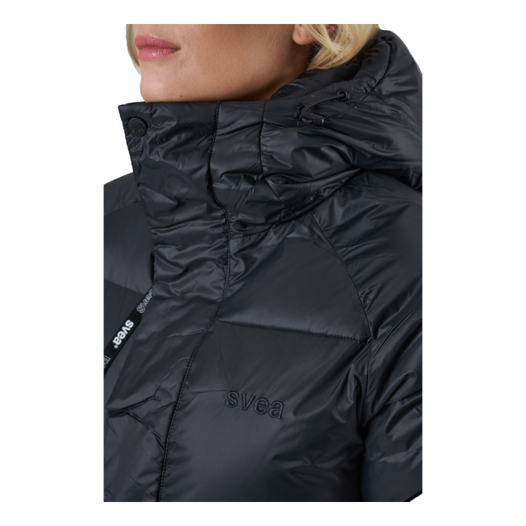 Svea Loose Hood Coat Black 7 Svea Loose Hood Coat Black - Image 5