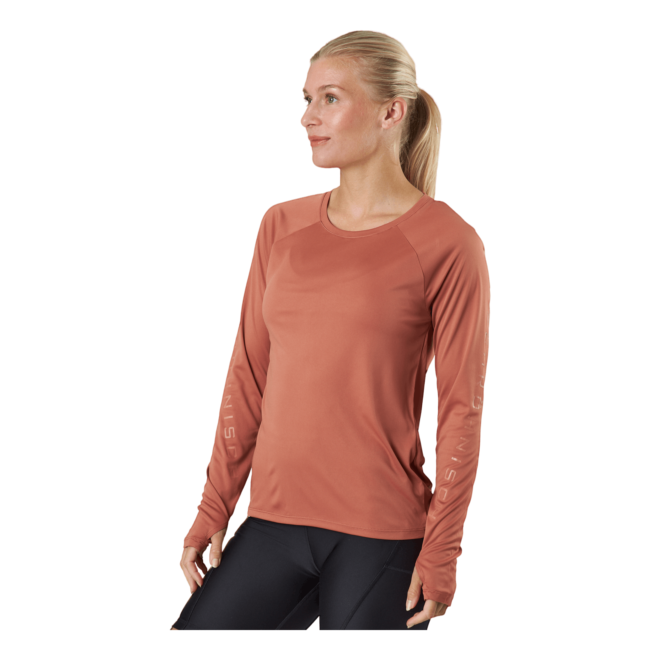 Röhnisch Active Logo Long Sleeve Copper Brown 4 Röhnisch Active Logo Long Sleeve Copper Brown - Image 2