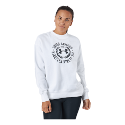 Under Armour Rival Fleece Crest Grp Crew White