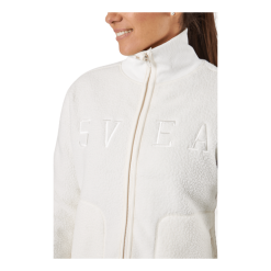 Svea Long Pile Zip Sweat Off White -Takit Myyntikauppa 60918 51 004