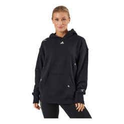 ADIDAS Relaxed Hoodie With Healing Crystals-Inspired Graphics Black