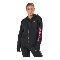 ADIDAS Essentials Linear Full-Zip French Terry Hoodie Black